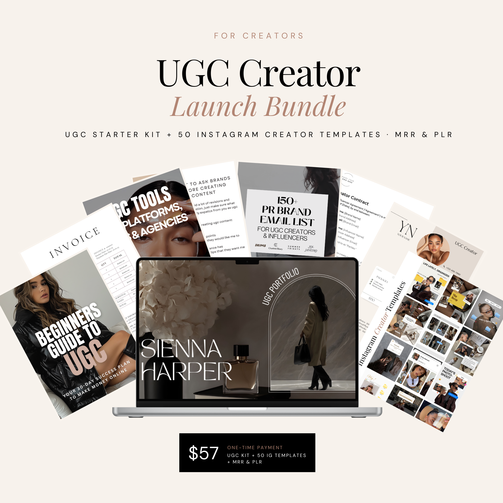 UGC Creator Launch Bundle - Digital Product Elevate Her Studio