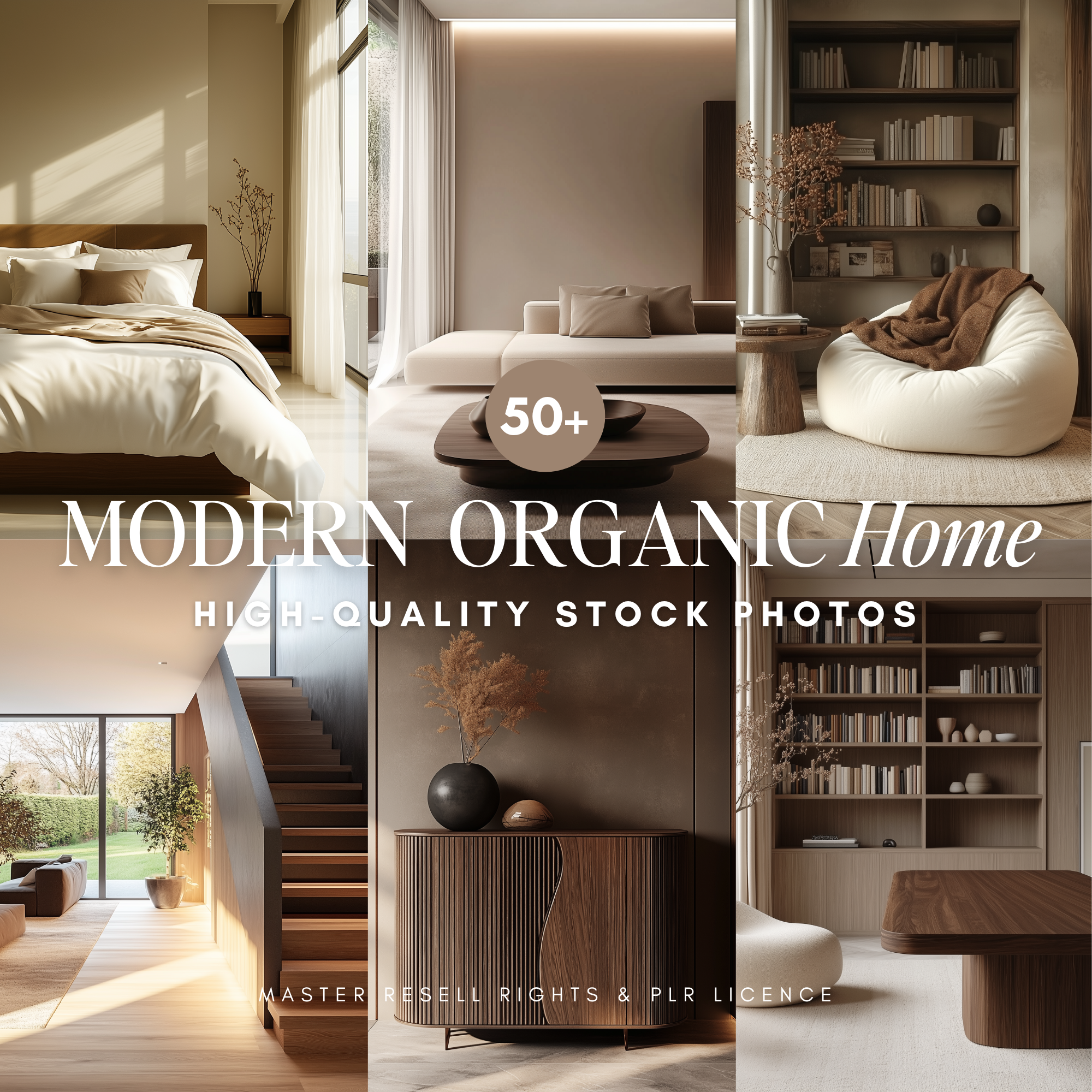50 Modern Organic Home Stock Photos - Elevate Her Studio