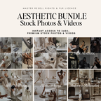 Aesthetic Stock Photo & Video Bundle - Digital Product Elevate Her Studio