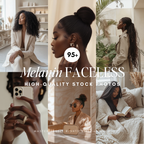 95 Melanin Faceless Stock Photos - Elevate Her Studio