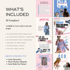 50 Social Media Manager Instagram Canva Templates - Elevate Her Studio
