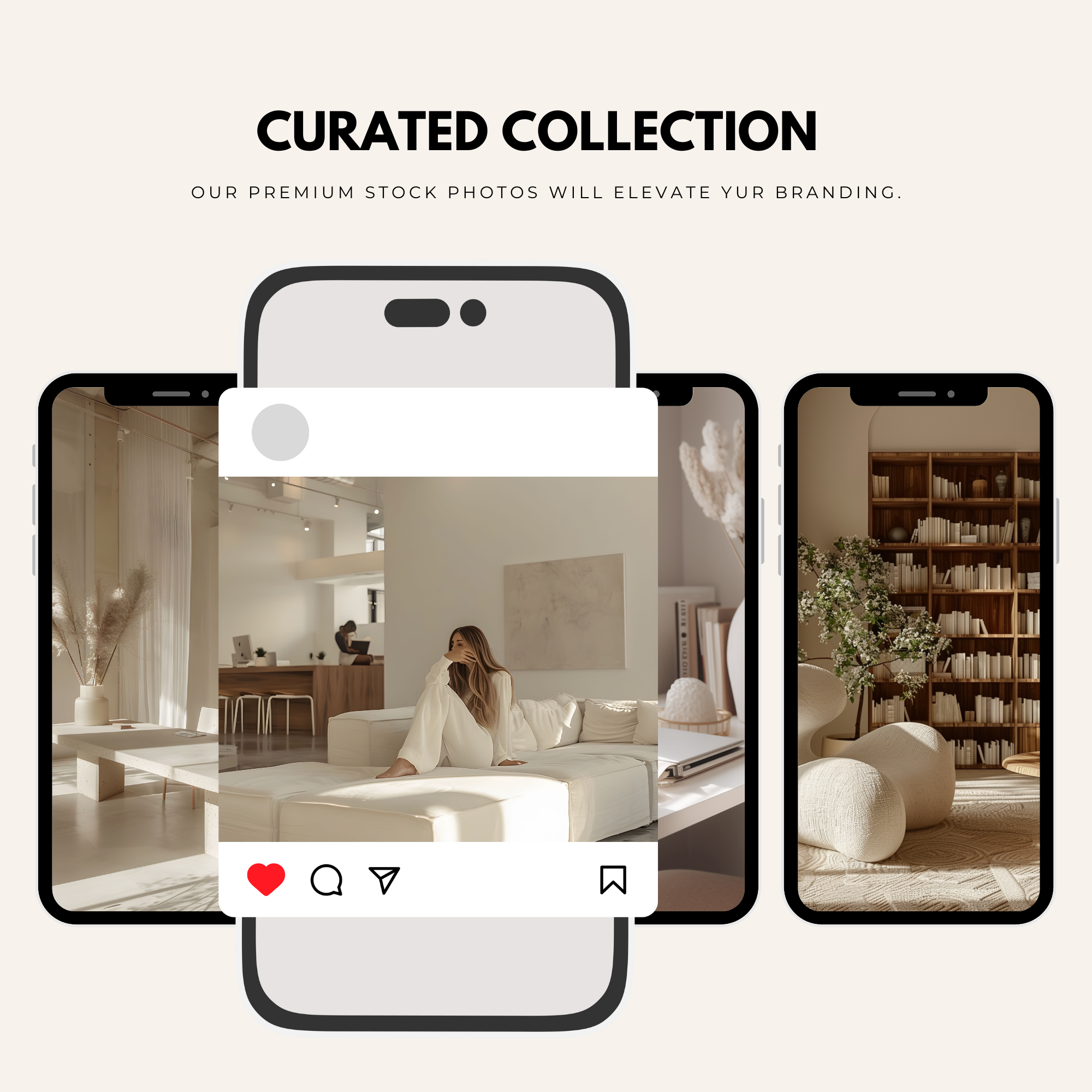 Soft beige aesthetic with cozy textures and warm lighting