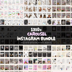 1350 Instagram Carousel Template Bundle