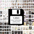 1350 Instagram Carousel Template Bundle - Digital Product Elevate Her Studio