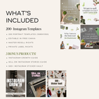 200 Matcha Green Instagram Template Bundle - Elevate Her Studio