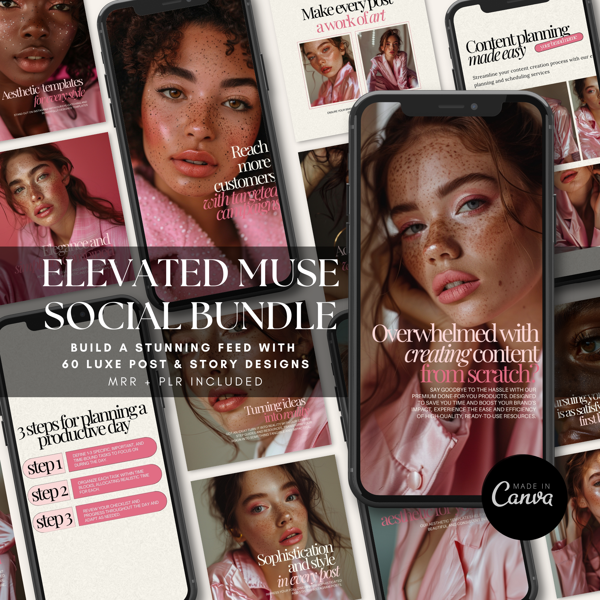 Elevated Muse Instagram Template Bundle - Elevate Her Agency