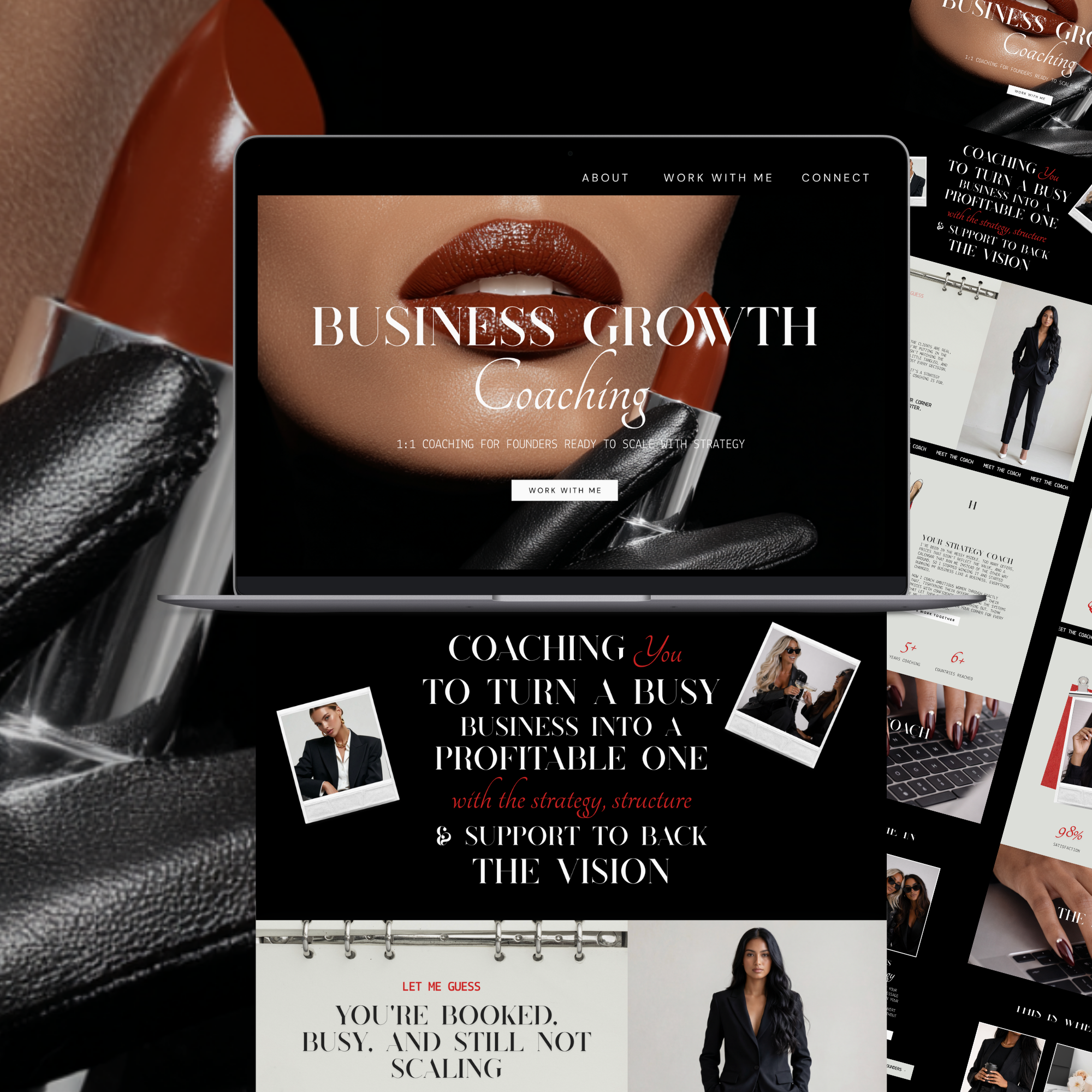 Coaching Canva Website Template - Digital Product Elevate Her Studio
