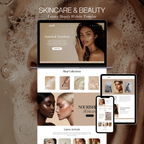 Skincare Shopify Website Template - Elevate Her Studio