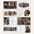 UGC portfolio Canva media kit template for content creators