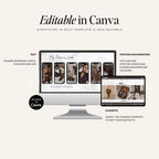 Editable UGC Canva portfolio template text photos and elements